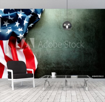 Bild på Martin Luther King Day Anniversary - American flag on abstract background